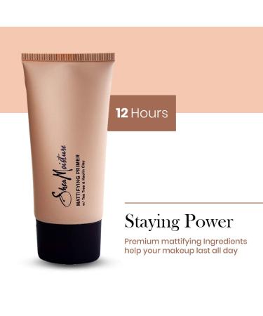 SheaMoisture Mattifying Primer - Organic Shea Butter, Tea Tree & Kaolin Clay - Matte Face Primer for Oily, Acne Prone, Sensitive Skin - 1.7oz - Buy Online on GoSupps.com