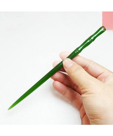 KALLORY Jade Hair Sticks - Vintage Chinese Hair Chopstick for Bun Hairstyles | Decorative Hairpin Holder for Women and Girls - Buy Online on GoSupps.com