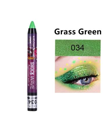 Go Ho 2PCS Green Eyeshadow Sticks - Shimmer Eye Black Ultra Pigmented Makeup - Long Lasting Eye Shadow Pen in Apple Green & Grass Green - Buy Online on GoSupps.com