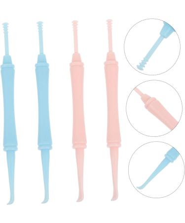 HAKIDZEL 4Pcs Double Head Ear Cleaning Tools Durable Ear Wax with Spiral Massage Tips Ear Wax Removal Supplies for Ear - Buy Online on GoSupps.com