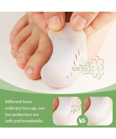Bukihome 16 Pcs Silicone Toe Protectors with Aloe Vera Extract - Big Toe Caps and Sleeves for Ultimate Protection - Buy Online on GoSupps.com