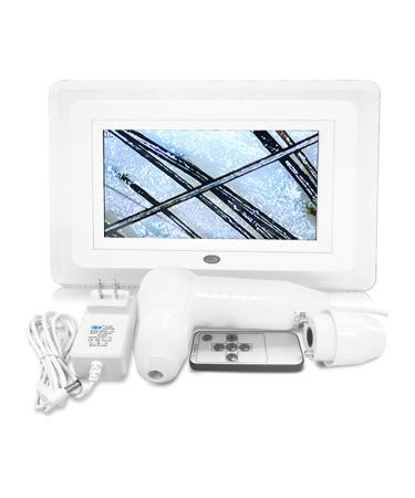 7 Inch Skin Diagnosis Hair Analyzer Scalp Hair Follicles Detector with Dual Probes 200x 50x High-Definition Lens with 2 Million Pixels for Imaging for Beauty Salon Hair Salon