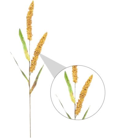 OUNONA Simulated Ears of Corn Grass Plume Artificial Millet Ears Fall Decor Wheat Decoration Thanksgiving Decorations Wheat Fake Grasses Bundle Plant Paddy Pvc Artificial Grass Golden 75.00X12.00X2.00CM - Buy Online on GoSupps.com