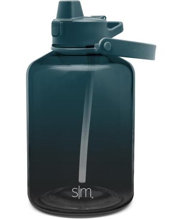 Simple Modern Half Gallon 64oz Water Bottle with Silicone Straw Lid | Motivational Marker | Reusable Tritan Plastic | Summit Collection - Moonlight 64oz Ombre - Buy Online on GoSupps.com