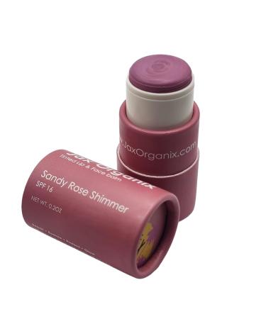 Jax Organix Tinted Lip and Face Balm Spf 16 (Sandy Rose Shimmer)