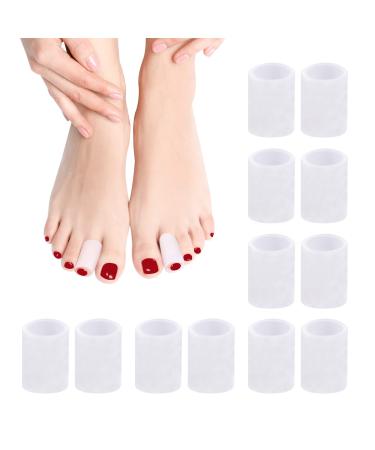 Gel Toe Sleeves Protector  12Pcs Toe Tube Sleeve for Women Men  Toe Pad Relieve Pain for Running Hiking Dancing Skating