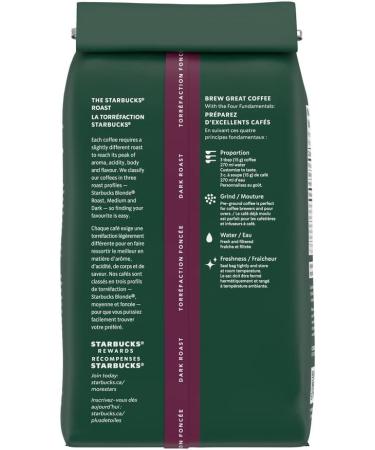 Starbucks French Roast Ground Coffee 340 Grams(pack of 6) French Dark Roast 6 Count - Buy Online on GoSupps.com