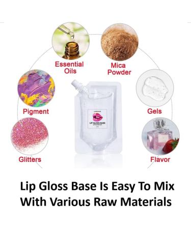 50ml Organic Lip Balm Base | Moisturizing DIY Lip Lick & Gloss | Clear Transparent Lip Glazing Material - Buy Online on GoSupps.com