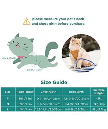 Geeric Adjustable Cat Dishes & Escape Proof Harness Set | Reflective Stripes | Ideal for Small Cats - Shop Internationally - Buy Online on GoSupps.com