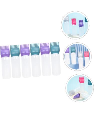 ABOOFAN 6 pi ces Bouteille Applicateur Racines Cheveux Flacons Plastique avec Peigne Int gr pour Coloration L ger R utilisable Pratique Domicile Vert Fonc Fonc  - Buy Online on GoSupps.com