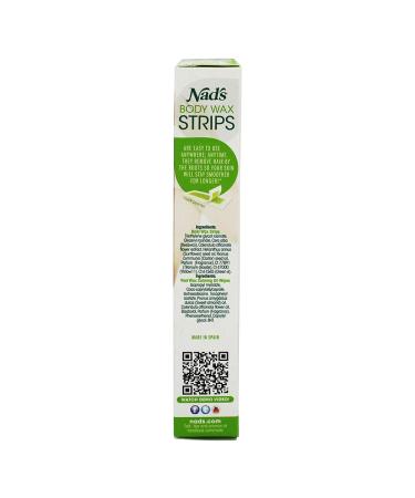Nad's Body Wax Strips for Normal Skin - 24 Easy-Use Hair Removal Strips - Buy Online on GoSupps.com