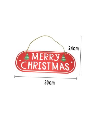 Yardenfun Ornament Christmas Hanging Decoration Christmas Door Decorations House Number Decorative Items Iron - Buy Online on GoSupps.com