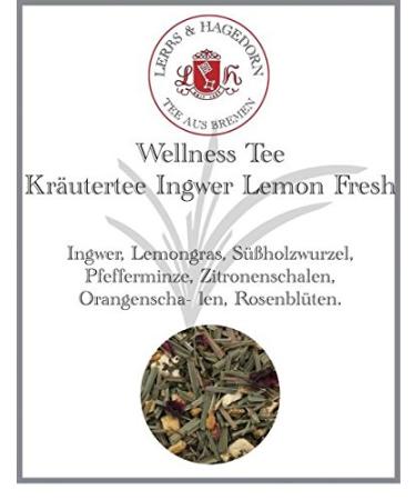 Lerbs & Hagedorn Lerbs & Hagedorn Wellness Ginger & Lemon Fresh Ginger & Lemon Herb Tea 1kg (approx 71 litres) Ginger & Lemongrass