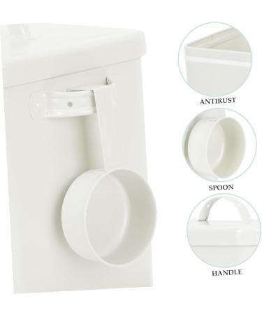 HOMOCONO Box Laundry Organizer Condensate Beads Bucket Bucket Containers with Lids Iron White 1 count (Pack of 1) White - Buy Online on GoSupps.com