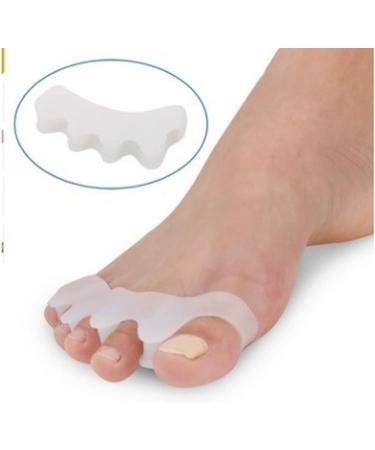 Zittop Toe Separators - Bunion Corrector & Toe Spacers Set for Pain Relief - Toe Stretcher for Hammer Toe - 4 Pieces, White - Men & Women - Buy Online on GoSupps.com