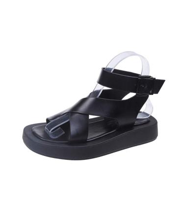 CrEev Women's Summer Sandals Fashion Platform Shoes Fashion Sandals Non-Slip (Size: 9code) B 7code