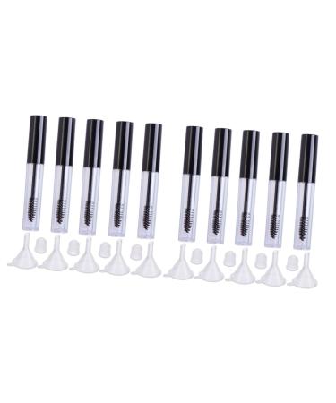 Outanaya 10 Pcs Eyelash Brush Tube Empty Tube Eyelash Serum Bottle Empty Mascara Bottle Storing Eyelash Cream