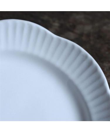Serving Plates Ceramic Dinner Plates Vegetable Plates Household White Deep Plates Restaurant Dishes Kitchen Plates Oval Plates Fish Plates Solid Colors Simple for Appetizer Dinner and Desserts (Col - Buy Online on GoSupps.com