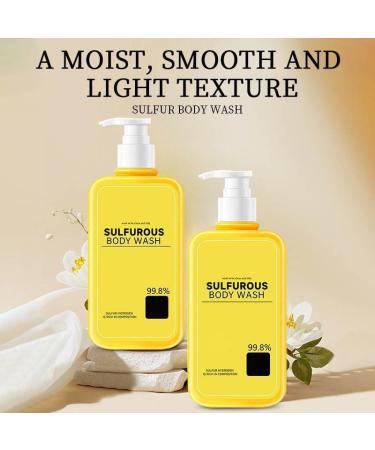  G n rique Sulfur Shower Gel Multi-Action Liquid Face Soap With Sulphur For Face Body And Hair Moisturizes And Regulates Sebum Production Dense Foam For Pore Cleansing - Buy Online on GoSupps.com