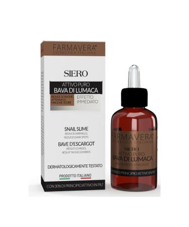 FARMAVERA COSMETICA ITALIANA Farmavera Bava de Lumaca Active Pouri Luxury Anti-Wrinkle Serum Eye Contour Face Serum Anti-Wrinkle Regenerating Face Serum Anti-Stain Illuminating
