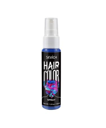 Hair Color Spray Temporary Hair Dye Hair Dye Hair Unisex DIY Hair Color Spray Dye Mist Disposable Nourishing Temporary Modeling Salon (blue)