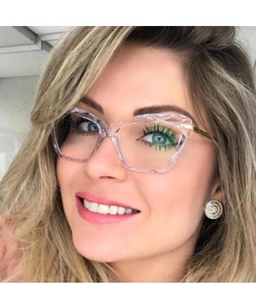 Large Cat-Eye Eyeglasses for Computer Use | Anti Eye Strain Reading Glasses | Blue Light Blocking +150 Tortoiseshell - Buy Online on GoSupps.com