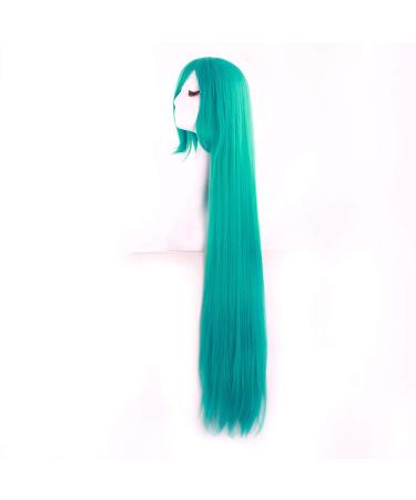 MapofBeauty 40 Teal Anime Costume Long Straight Cosplay Wig - Perfect Party Accessory - Buy Online on GoSupps.com