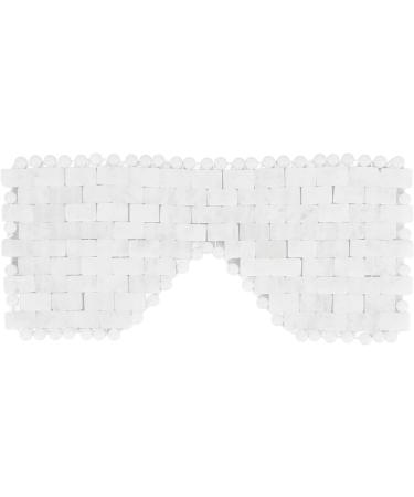 Quartz Sleep Mask with White Jade Stones - Anti-Wrinkle Massage Eye Mask for Relaxation & Beauty - Buy Online on GoSupps.com