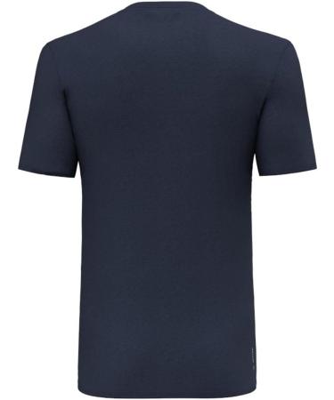 Salewa Men's Solidlogo Dry M T-Shirt - XL Navy Blazer | Buy Stylish & Durable T-Shirts Online - Worldwide Shipping - Buy Online on GoSupps.com