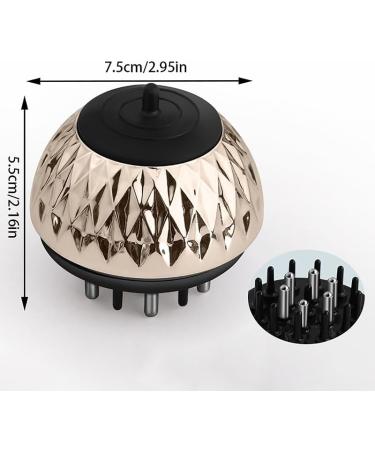 Tefexer Scalp Applicator Comb | Hair Oil Applicator for Scalp Treatment | Essential Oil Hair Growth & Massage Brush - 12 Pin Gold - Buy Online on GoSupps.com