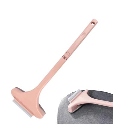 Mashin Glass Cleaning Brush Window Scraper Brush Reusable Window Cleaner Tool Wet And Dry Dual-Use Washing Equipment For Countertops Wall Wardrobes Sofa Pink