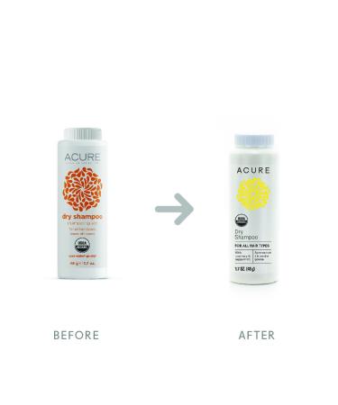 Acure Dry Shampoo Rosemary & Peppermint 1.7 oz | Natural Oil Absorbing Formula - Buy Online on GoSupps.com