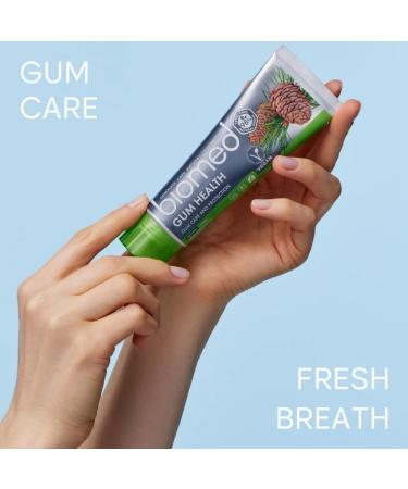 Biomed Gum Health Natural Toothpaste | Strengthens & Protects Gums | Vegan Formula with Essential Oils | SLS Free | 100g (Pack of 1) - Buy Online on GoSupps.com
