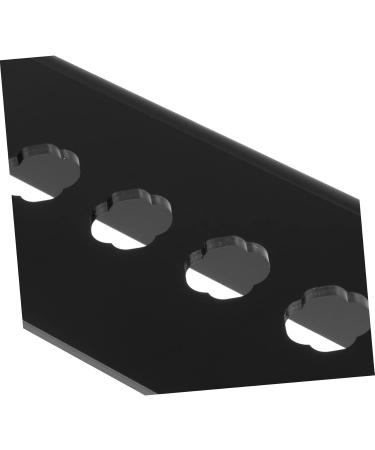 Frcolor 3-Set Hairdressing Scissor Stand | Acrylic Salon Shear Rack & Tool Holder | Makeup Brush Case | Professional Hairdresser Accessories | Black 19x7.7cm - Buy Online on GoSupps.com