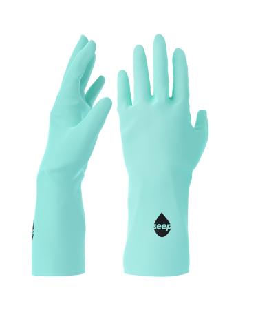 SEEP Eco Small-Medium Compostable Rubber Gloves - Multi-purpose Kitchen & Household Gloves - FSC & Fair-trade Certified - 1 Pair - Buy Online on GoSupps.com