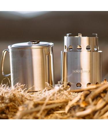 Solo Stove Solo Pot 900 - Lightweight Stainless Steel Backpacking Pot | Fast Water Boiling | Volume Markings & Pour Spout - Buy Online on GoSupps.com
