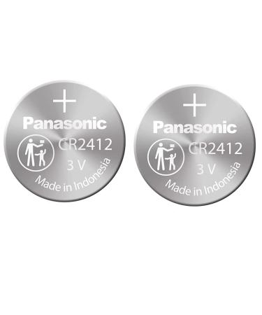 Panasonic CR2412 Non Rechargeable Battery Non Rechargeable Batteries Stainless Steel Lithium Coin Cell 2Pcs