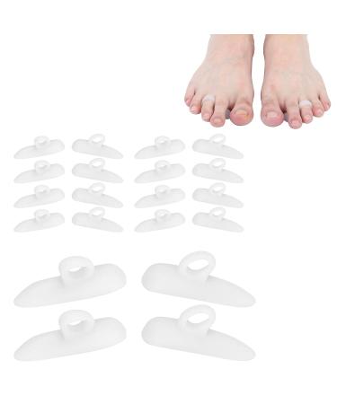 Hammer Toe Cushions Pad SEBS Corrector - 10 Pairs White Toe Separator for Adults - Buy Online on GoSupps.com