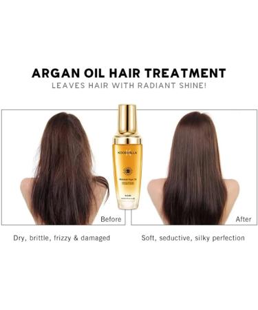 KoosWalla SVADiA Moroccan Argan Oil Serum 100ml Restore and Revitalize AntiFrizz Moisturizing Vegan & Cruelty Free - Buy Online on GoSupps.com