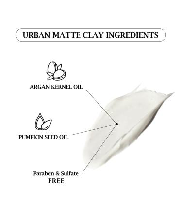 Urban Matte Clay 100g (3.53oz) - Premium Hair Styling Clay for All-Day Hold | International Shipping Available - Buy Online on GoSupps.com