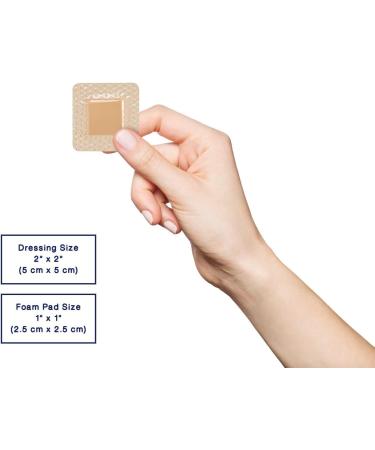 MedVance Silicone Bordered Foam Dressing 2x2 - 10 Pack - Buy Online on GoSupps.com