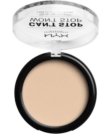 NYX Can't Stop Won't Stop Powder Foundation - Deep Ivory 04 | Matte Finish, Long Lasting, Vegan Formula - Buy Online on GoSupps.com