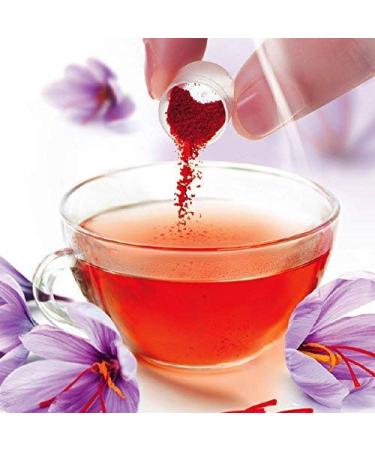 Certified Organic Premium Saffron Powder for Cooking - 6 Pack (0.75g/0.026oz) for Saffron Rice, Paella, Risotto, Soup, Desserts & Teas - Buy Online on GoSupps.com