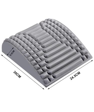 2-in-1 Back & Neck Stretcher Posture Corrector | Back Massage Support & Extension - Gray - Buy Online on GoSupps.com