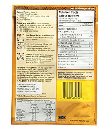 Asian Home Gourmet Peanut Sauce Mix 1.75 oz Pouch - Pack of 3 | Authentic Asian Flavors - Buy Online on GoSupps.com