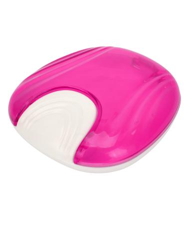 Durable orthodontic retainer suitcase denture container for artificial teeth braces portable storage box for prostheses (purple)
