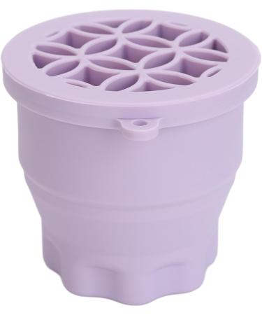Makeup Brush Cleaning Bowl Multifunction Makeup Brush Cleaner Cup with Lid for Travel (Purple) - Buy Online on GoSupps.com