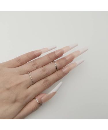 ALLKEM XXL Ballerina French Soft Gel Full Cover Nails - Premium Quality & Long-Lasting - Buy Online on GoSupps.com