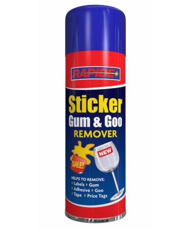 Z&A Sticker Gum & Goo Remover Spray Cans 300ml - Quickly Removes Tape Label Chewing Gum Tags - Cleans Residue Adhesive Surface Marks - Simple Spraying Operation - For Use On Glass Metal Plastic (1)