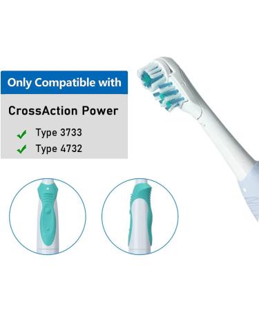 Sensitive Replacement Toothbrush Heads for Oral-B Cross Action Power - Compatible with Rotating Powerhead - Crisscross Bristles - White - Buy Online on GoSupps.com